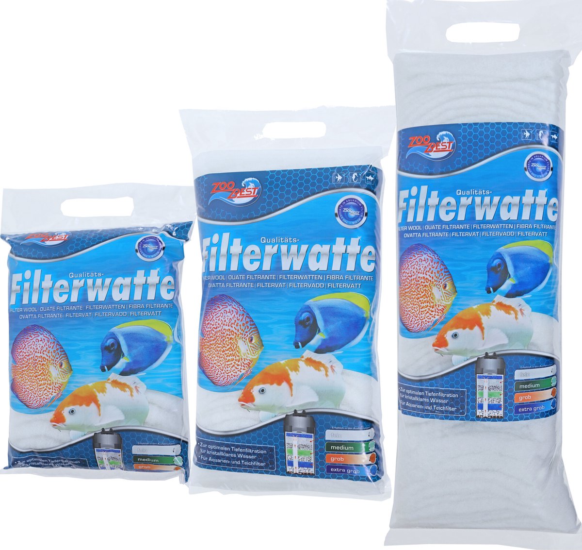 Aquarium filterwatten - 250 gr