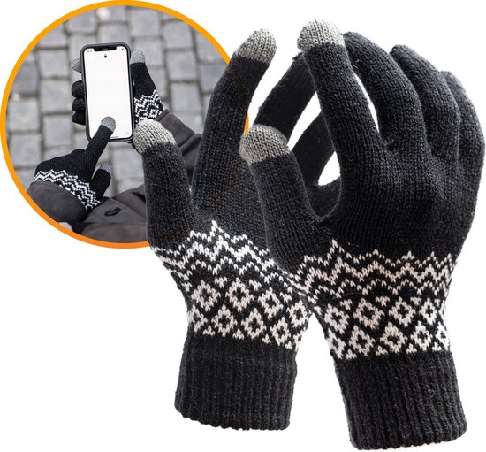 Jumada's - "Stijlvolle Handschoenen voor Heren & Dames - Touchscreen Compatibel - Zwart"