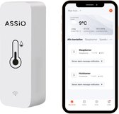 Thermomètre Smart Assio - Thermomètre WiFi intérieur/ Plein air - Hygromètre sans fil pour la maison
