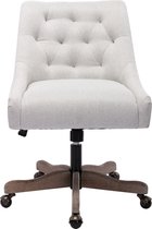 Bol.com Merax Luxe Bureaustoel - Stoel op Wielen - Ergonomisch Kantoorstoel - Wieltjes - Draaibaar & Verstelbaar - Beige aanbieding