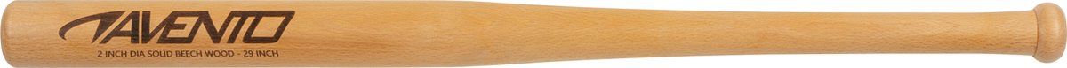 Avento Honkbalknuppel - Hout - 73 cm - Bruin