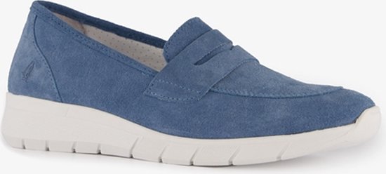 Hush Puppies leren dames instapper blauw - Maat 37 - Uitneembare zool