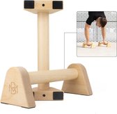 Houten push-up handgrepen/duurzame en antislip Calisthenics parallettes/yoga, push-up of handstand handgrepen/push-up bar voor binnen en buiten / minibars