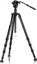 Bresser Allround Pro Statief - BX-5 Pro - Fluid Head & Draagvermogen tot 12KG - Geschikt voor Camera, Videocamera, Verrekijker, Spotting scope en Astrokijker