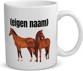 Akyol - paarden koffiemok - theemok - Paarden - paardenliefhebebrs - mok met eigen naam - paarden spullen - gepersonaliseerd - 350 ML inhoud