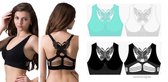 Sweet Angel Butterfly Bra - Soutien-gorge de Sport - 3Pack - Taille de vêtements S/M - Bonnet A/B