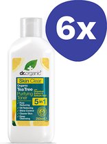 Dr Organic Skin Clear 5 in 1 Purifying Toner BUNDEL (6x 200ml)