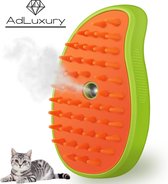 Adluxury Steamy Brush - Steamy Brush Kat - Katten Honden Haar Borstel Schoonmaken Verzorging Huisdier Vacht - Groen