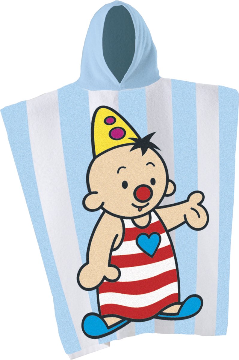 Bumba badponcho - poncho met Bumba & Bumbalu (50x115 cm) - 100% katoen