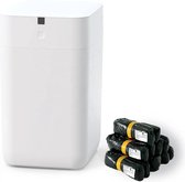 Betrahan - Prullenbak Smart - Poubelle - Système d'Emballage Automatique - Fonctions Smart - 15L Wit