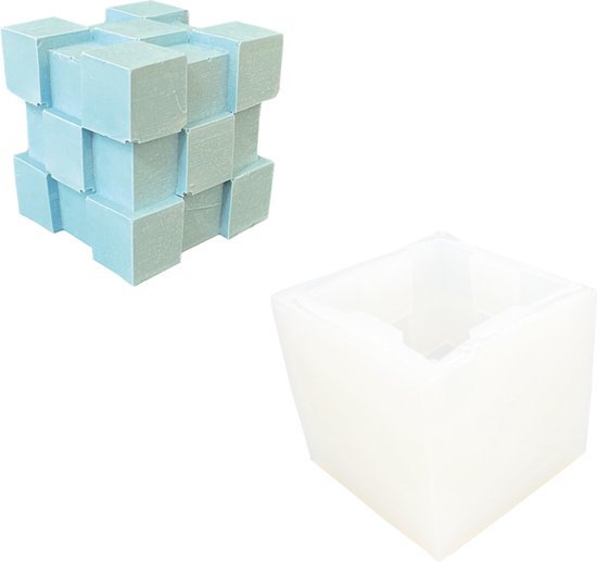 Silicone mold 6cm x 6cm - Bump cube | bol