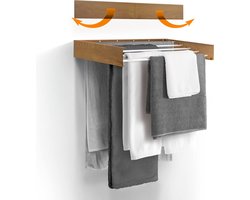 Equivera Wanddroogrek - Wanddroogrek Inklapbaar - Droogrek - Wand Droogrek - Wasrek Hangend - Schuifbaar