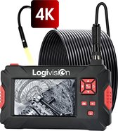 Logivision P30 Inspectiecamera - 4K - Professionele Inspectiecamera - 4.3Inch LCD scherm - Inclusief 32 GB Micro SD kaart - 5 meter