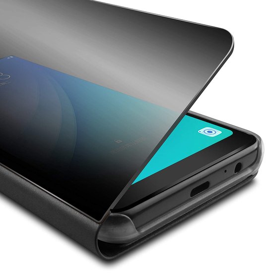 Coque adaptée pour Samsung Galaxy A15 - Mirror Book Case Zwart