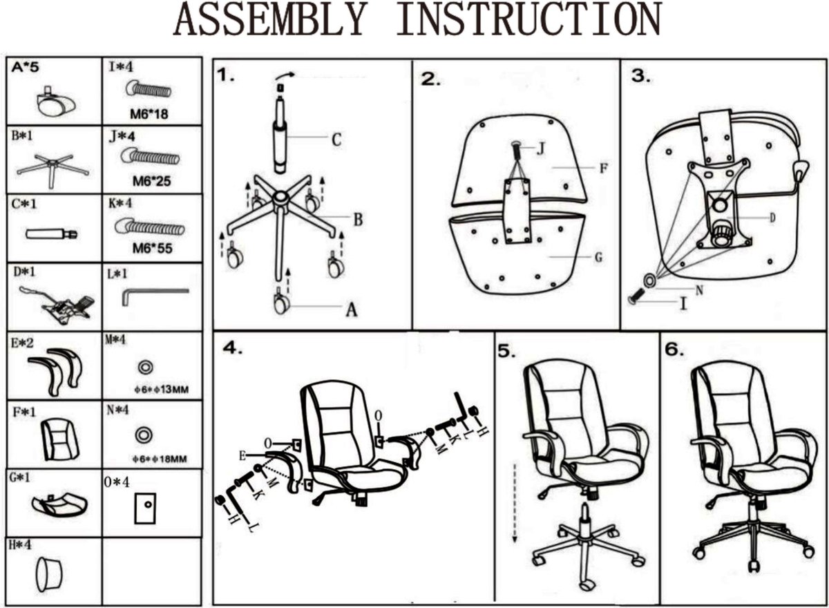 CLP Yankton Bureaustoel - Ergonomisch - Met armleuningen - afbeelding 3