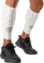 Shock Doctor Showtime Comp Calf Sleeve L White/Gold Lux