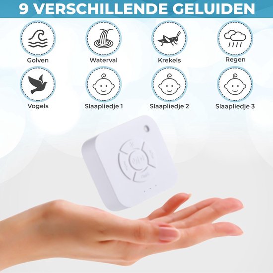 Twenty4seven® White Noise Machine - Witte Ruis Muziekdoosje - Slaaptrainer - Slaaphulp Voor Baby & Kinderen