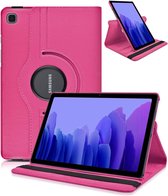 Tablethoes Geschikt voor: Samsung Galaxy Tab A7 10.4 (2020) SM- T500 / T505 / T507 Draaibaar Hoesje - Rotation Tabletcase - Multi stand Case - Roze