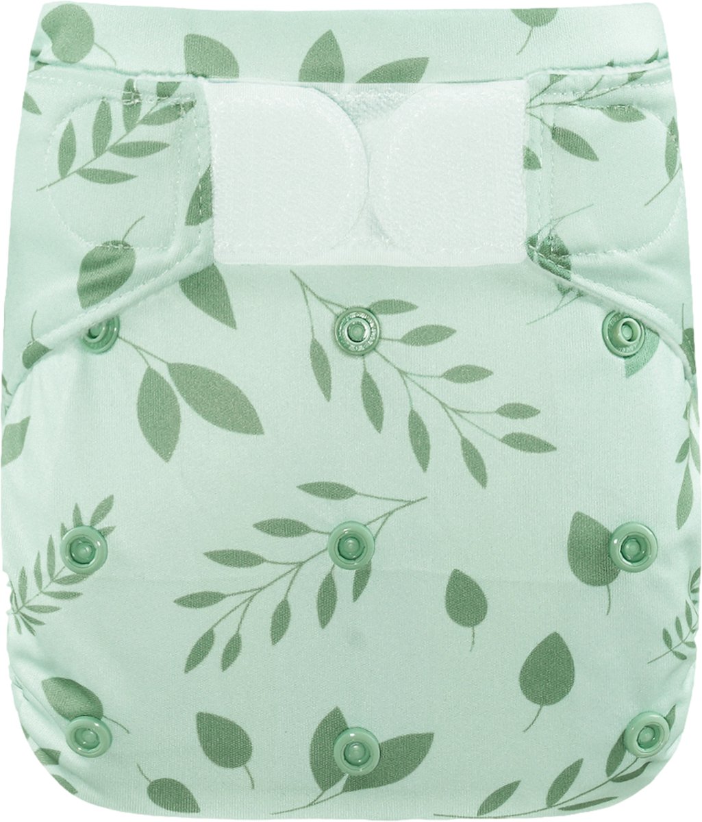 Goedkoopste HappyBear zwemluier klittenband - Botanical - 0-3 jaar - in maat verstelbaar - baby zwembroek