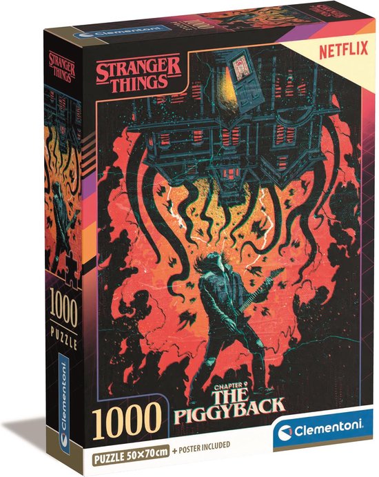 Clementoni - Puzzel - 1000 Stukjes - Stranger Things