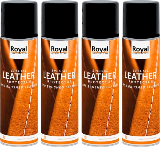 Royal Brushed Leather Protector Spray - 4 x 250ml