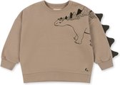 Konges Sløjd Lou Sweatshirt/Sweater Animal Spike Dino - Oxford Tan - Taille 12 mois