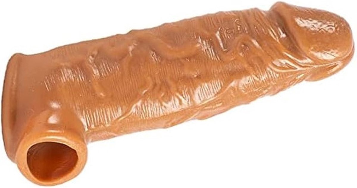 Goedkoopste Erodit® Realistische penis condoom sleeve met cockring, sleeve verlenging condoom, vertraging van ejaculatie, harde erectie, verbetering van het uithoudingsvermogen, seksspeeltje voor mannen, Erotiek voor Mannen, Koppels