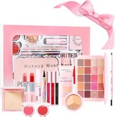 make-upset, RoseFlower Premium Beauty Cosmetics Kit met concealers Oogschaduwpalet Foundation Poeder Lipgloss Blush Make-upborstel, Make-up Geschenkdoos voor dames/meisjes/tieners #1