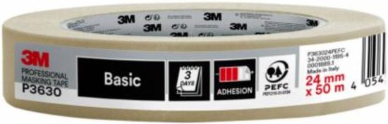 UU001568565 | 3M SCOTCH 501E Beige Masking Tape 24mm x 50m 24mm x 50m