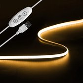 USB LED TV Achtergrondverlichting - 2m - Dimbaar - Warm Wit 3000K - COB LED Strip - CRI90+ - Interieurdecoratie DIY