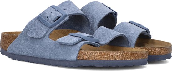 Birkenstock Arizona Dames Slippers - Dames - Blauw - Maat 39