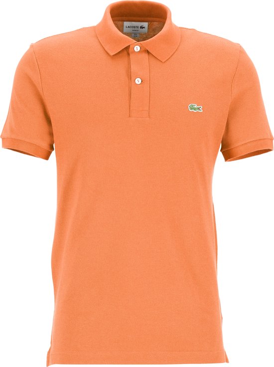 Lacoste - Piqué Poloshirt Oranje - Slim-fit - Heren Poloshirt Maat L