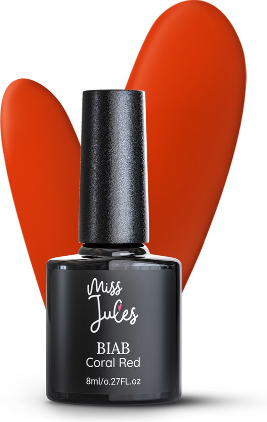 Miss Jules® BIAB – Builder in a Bottle – BIAB Nagel Builder Gel - Rood - HEMA & TPO Free