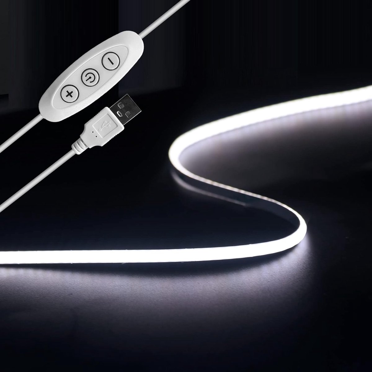 TV-Achtergrondverlichting - Sfeervolle COB LED-strip voor Interieurdecoratie - 3000K Warm Wit Licht - Flexibele LED-band voor Verbeterde Kijkervaring