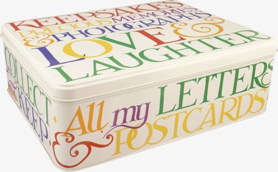 Foto: Emma bridgewater bewaarblik rainbow toast bits bobs blik rechthoek 19 5 x 15 4 x 7 5 cm