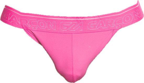 Garçon Neon Pink Jockstrap - MAAT M - Heren Ondergoed - Jockstrap voor Man - Mannen Jock