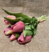 Kunstbloem Tulp - Lilac Paars - Real touch tulpen - 30 a 31 cm - Boeket - Kunstbloemen - Kunst bloem - Sally - Lila Lilac Purple Pink - Interieur - Sfeer - Voorjaar - Pasen - Paasdecoratie - Bloemen - Moederdag - Oma - Decoratief - Deco - Decoratie