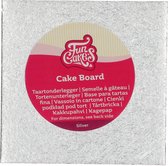 FunCakes Cake Board Vierkant - Zilver - 15x15 cm - Taartonderlegger - Taartkarton