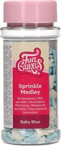 FunCakes Sprinkles Taartdecoratie - Sprinkle Medley - Baby Blauw - 50g