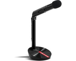 Spirit of Gamer Microfoon – PC Microfoon - Gaming Microfoon – Optimale Geluidsopname – Omnidirectionele microfoon – Multifunctioneel – zwart