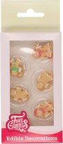 FunCakes Suikerdecoratie - Gingerbread - 12 Stuks - Eetbare Taartdecoratie