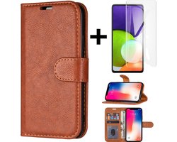 Hoesje Geschikt voor Samsung Galaxy M21 (M30S) wallet case/book case/hoesje + Gratis screenprotector kleur Bruin