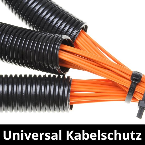 AUPROTEC Gegolfde buis, zonder sleuf, 2 tot 50 m, lege buis voor aardkabel, gegolfde buis, UV-bestendig, kabelbeschermingsslang, zwart, binnendiameter 8,5 mm, lengte 50 m