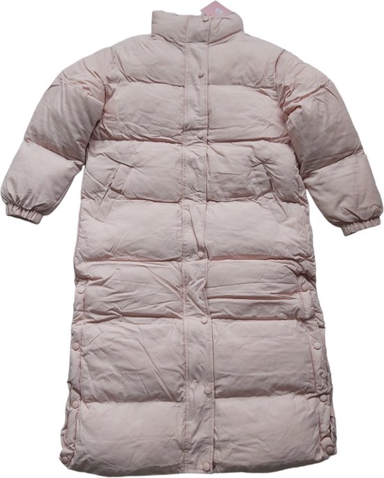 White Icy lange winterjas roze XS (Let op heeft 1 mankementje)