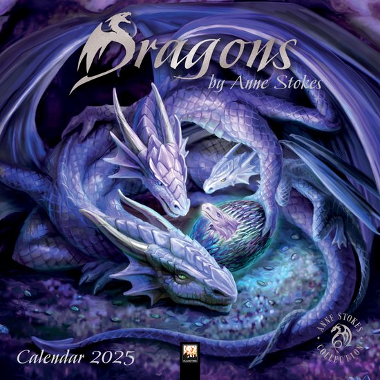 Dragons by Anne Stokes Wall Calendar 2025 (Art Calendar