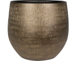 Ter Steege Bloempot Goud-Bruin D 36 cm H 32 cm Opening 28.5 cm