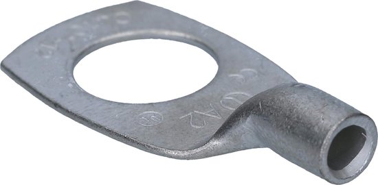 AUPROTEC Buiskabelschoenen 50 Mm² – 10 Stuks, M12 Gat, Vertind Koper, Niet-geïsoleerd, Voor Zware Elektrische Verbindingen
