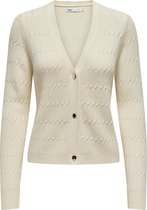 Only ONLKATIA LS CABLE V-NECK CARDIGAN CS KNT Cardigan femme - Taille XS