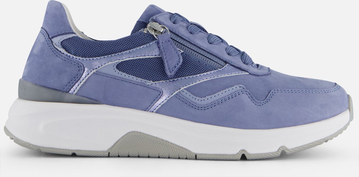Gabor Rollingsoft Sneakers blauw Leer - Dames - Maat 37 | bol
