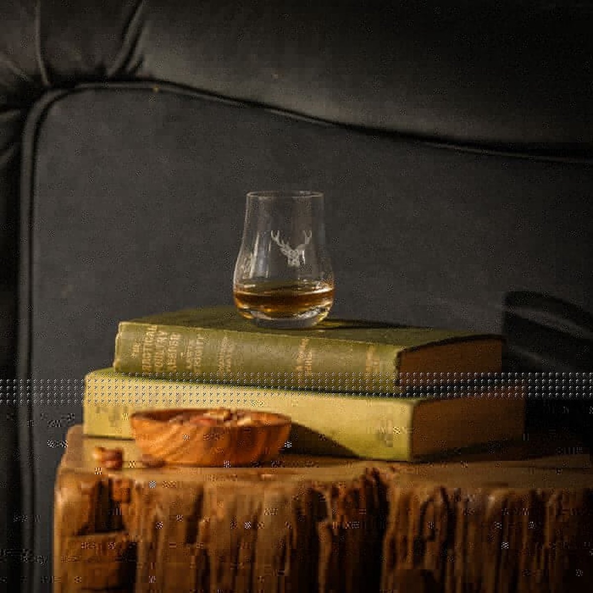Just Slate Company Whiskyglas Proefglas Edelhert - Glas - With love from Scotland